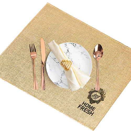 100% Jute Burlap Placemats Rustic Tablemats Look Luxuries for Christmas,Holidays , Weddings, BBQ's, Coffee Maker Mat, Parties &Everyday Use (Set of 4)