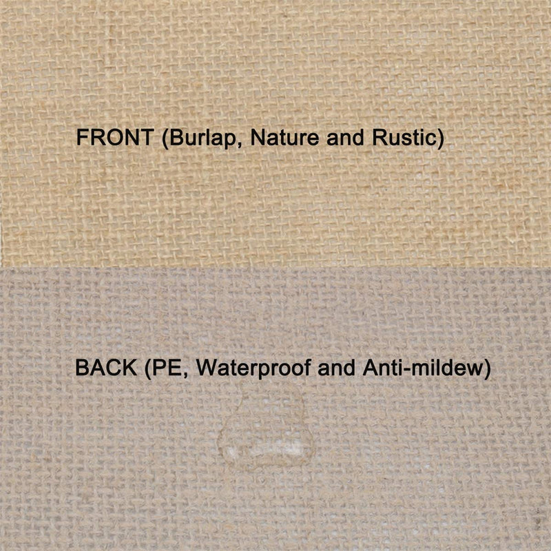100% Jute Burlap Placemats Rustic Tablemats Look Luxuries for Christmas,Holidays , Weddings, BBQ's, Coffee Maker Mat, Parties 