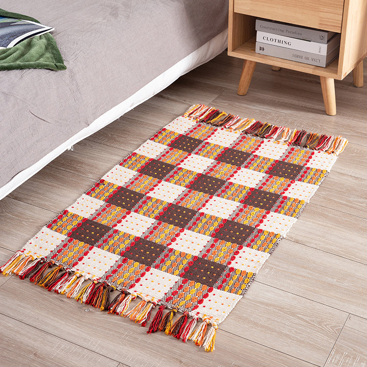 Buffalo Plaid Rug 2x6 Ft Runners for Hallways Washable Checkered Rug Cotton Kitchen Runner Carpet Runner Rugs for Entryway for Hallway Kitchen Bedroom Living Room